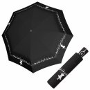 Doppler Magic Fiber Musically Cat dámský plně automatický deštník černý