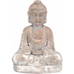 Dekorativní soška sedícího Buddhy Minimalist Zen 29,5 cm béžová