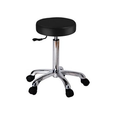 Weelko kosmetický taburet 1023A židle černá – Zboží Dáma