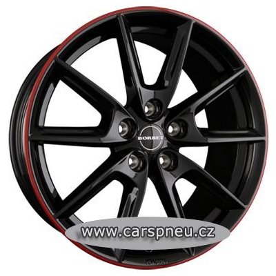 BORBET LX19 8x19 5x112 ET44 gloss black red | Zboží Auto