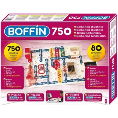 El. stavebnice Boffin 750 - 80 dílů, 750 projektů