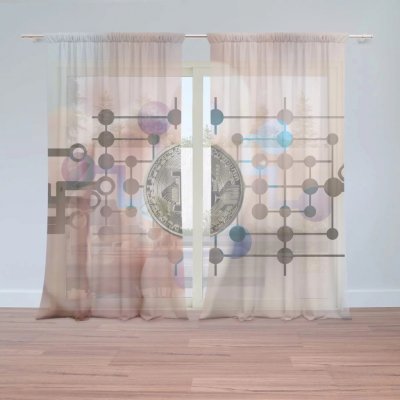 Záclony Bitcoin: 2 ks - 150x250 cm - Sablio – Hledejceny.cz