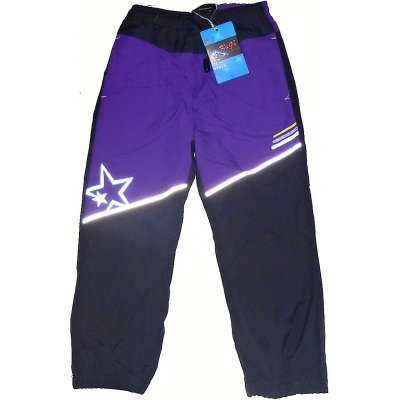 Kugo H200 dětské zateplené šusťákové kalhoty fialová – Zboží Mobilmania