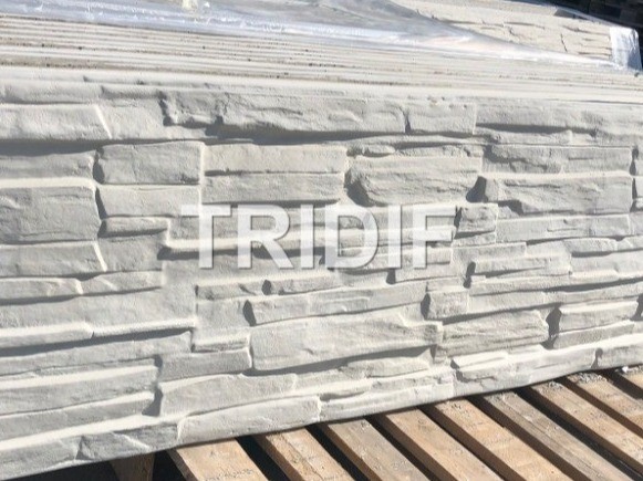 Betonový plotový dílec - štípaný kámen – výška 50 cm