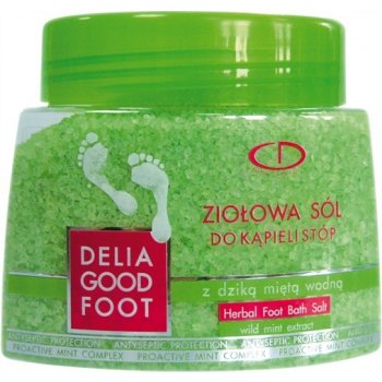 GoodFoot Delia sůl do koupele bylinná s mátou pro nohy 570 g