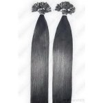VLASY KERATIN INDIAN REMY ČERNÁ #01,80g, 45cm, 100% lidské vlasy k prodloužení Černá 1 – Sleviste.cz