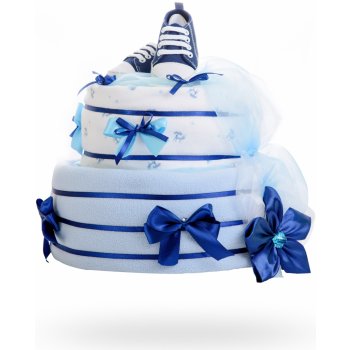 Plenkovky Plenkový dort pro chlapce dvoupatrový světle modrý