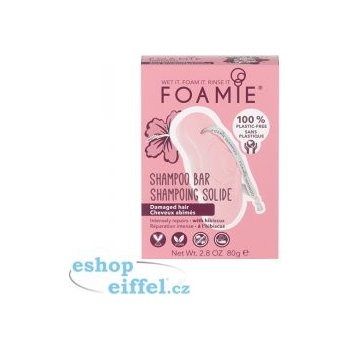 Foamie Hibiskiss organický tuhý šampon pro poškozené vlasy 80 g