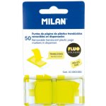 MILAN Záložka lepící MILAN FLUO PVC 45 x 25 mm žlutá, 50 ks – Hledejceny.cz