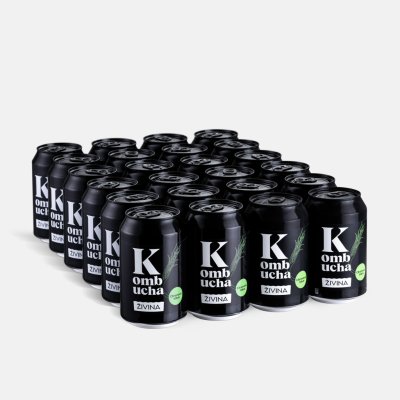 Živina Kombucha citronová tráva 24 x 330 ml – Zboží Dáma