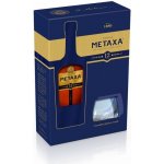 Metaxa 12* 40% 0,7 l (kazeta 2 sklenice) – Zboží Dáma