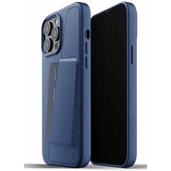 Pouzdro MUJJO Full Leather Wallet Case iPhone 13 Pro Max - Monaco modré
