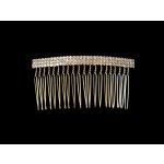 Kovový hřebínek do vlasů se štrasovými kamínky zlatá – Zboží Dáma