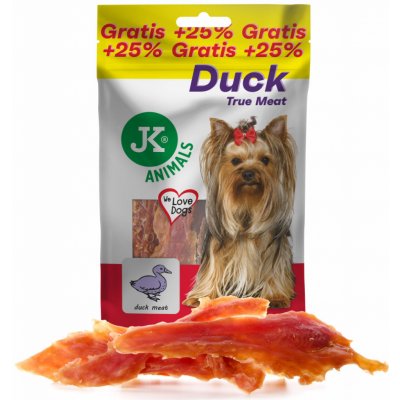 JK ANIMALS sušené kachní maso masový pamlsek 100 g