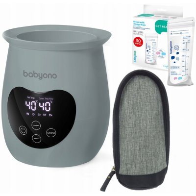 Baby Ono Honey Natural Nursing ohřívačka 2v1 se sterilizátorem šedá – Zboží Dáma
