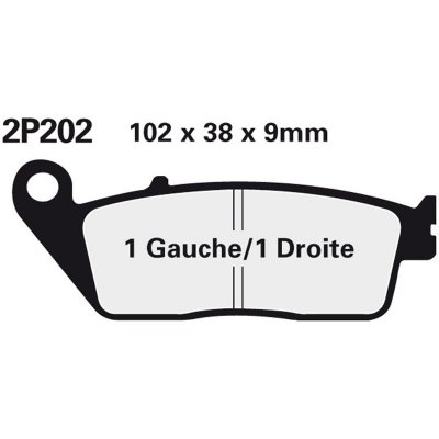 Přední brzdové destičky Nissin Honda VT 1100 C Shadow 1994 - 1996 směs ST | Zboží Auto