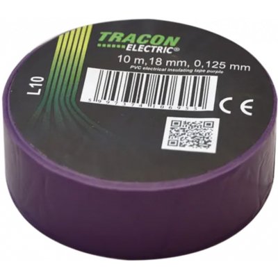 Tracon Electric Páska izolační 10 m x 18 mm fialová