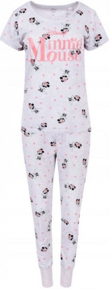 E plus M Disney Minnie Mouse dámské bavlněné pyžamo melírované |  Srovnanicen.cz