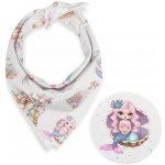 Biante dětský bavlněný šátek Sandra SA-567 Mořské víly a království na bílém – Sleviste.cz