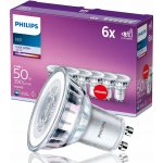 Philips Žárovka LED 4,6 W, GU10, studená bílá, 6 ks – Zboží Dáma