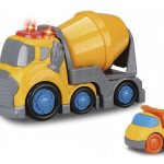 Wiky Vehicles Kiddy Auto míchačka s efekty 19,5 cm sklápěč 6,5 cm – Hledejceny.cz