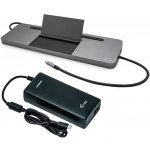 i-Tec USB-C Metal Ergonomic 4K 3x Display Docking Station with Power Delivery 85 W + i-Tec Universal Charger 112 W C31FLATPRO112W – Hledejceny.cz