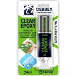 Debbex Lepidlo dvousložkové transparentní Clear Epoxy 24 ml