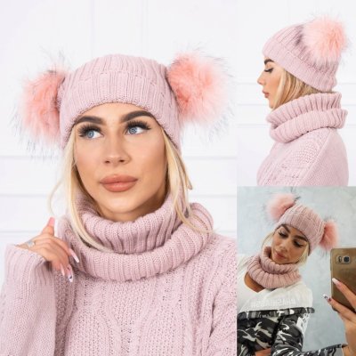 Kesi dámská sada čepice a nákrčníku Rozie Pink – Hledejceny.cz