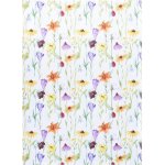 SCANquilt utěrka FLORA letní květy bílopestrá 50 x 70 cm – Sleviste.cz