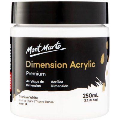 MontMarte Mont Marte Acrylová barva 250 ml, titanová bílá, skleněná dóza – Zboží Dáma