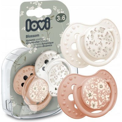 Lovi 22/924 dynamický silikon dudlík 2 ks Blossom Ivory Girl – Sleviste.cz