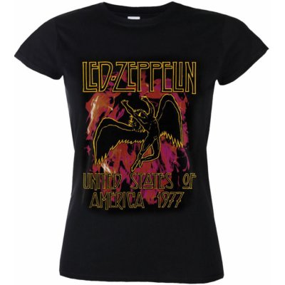 NNM Led Zeppelin Black Flames černá – Sleviste.cz