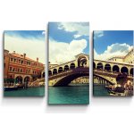 Sablio Obraz - 3-dílný Ponte di Rialto - 75x50 cm – Hledejceny.cz