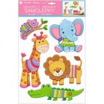 Anděl Samolepky na zeď 3D zvířátka Zoo 35 x 27 cm 10273 – Zbozi.Blesk.cz