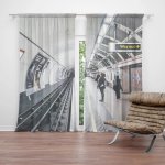 Závěsy Stanice metra: 2 ks - 140x250 cm - Sablio – Hledejceny.cz