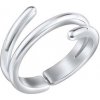 Prsteny SILVEGO Stříbrný otevřený prsten Abika RMM26178