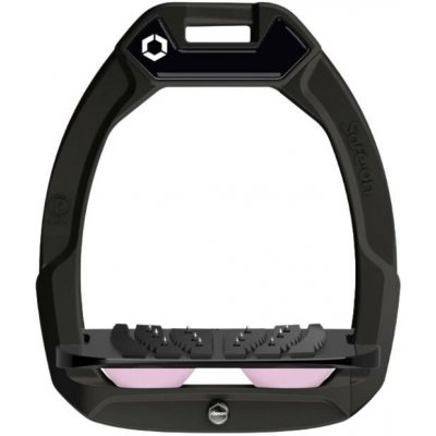 FLEX-ON Bezpečnostní třmeny Safe-On Inclined Ultra Grip černá / černá /light pink – Zboží Dáma