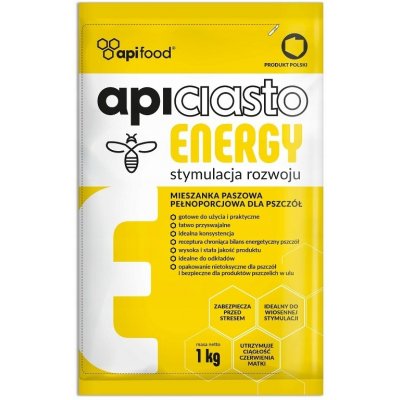 APICIASTO ENERGY těsto krmivo pro včely 1 kg – Zboží Dáma