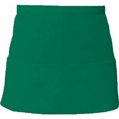 Link Kitchen Wear Krátká barmanská zástěra se třEma předníma kapsama Emerald Pantone 341 X983 – Hledejceny.cz
