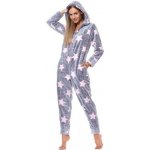 L & L dámský overal teplý soft 9151 Hvězdičky růžový – Zboží Dáma