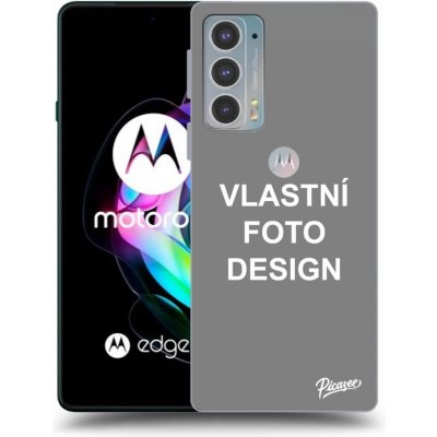 Pouzdro Picasee silikonové Motorola Edge 20 - Vlastní design/motiv černé