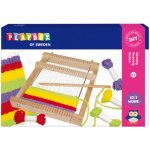 SMT Kreativní set Dřevěný tkalcovský stav 22 x 19 cm jehla bavlnky 2470170 – Hledejceny.cz