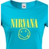 Dámské tričko s potiskem Dámské tričko Nirvana Modrá