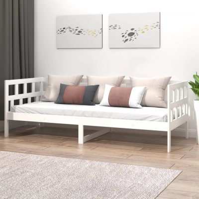 vidaXL 820208 Válenda bílá masivní borové dřevo