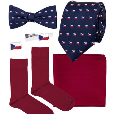 Bubibubi Tmavomodrá sada s českou vlajkou – Zboží Dáma