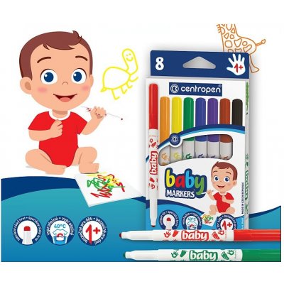 Centropen Baby Markers 8660 8 ks – Zbozi.Blesk.cz