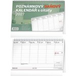 NOTIQUE Poznámkový daňový stolní s citáty 25 × 14,5 cm 2027 – Sleviste.cz