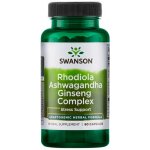 Swanson Rhodiola Ashwagandha a Ginseng Complex 60 kapslí – Hledejceny.cz