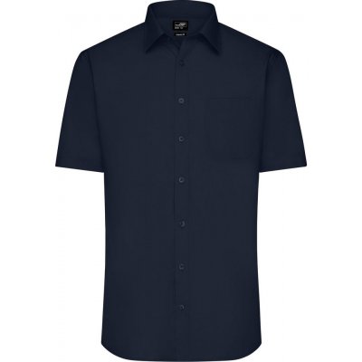 James & Nicholson pánská košile s krátkým rukávem JN680 tmavě modrá