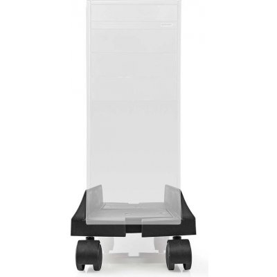 NEDIS stojan na stolní PC/ nastavitelná sířka/ 2 uzamykatelná kolečka/ černý – Zbozi.Blesk.cz